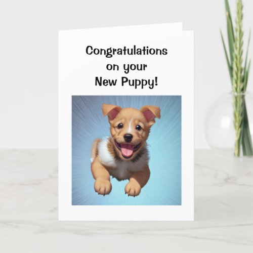 Welcome to your New Puppy Dog Card