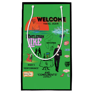 WELCOME TRAVEL AGAIN SMALL GIFT CARDS BAG