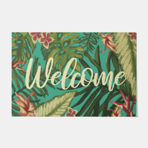 Stylish Modern Hawaii Tropical Beach Photo cheapest Welcome Doormat