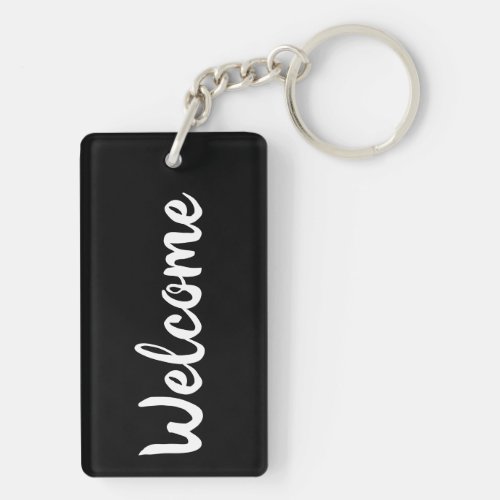 Welcome Vacation Rental Acrylic Keychain