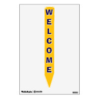 WELCOME Vertical Pencil Wall Decal