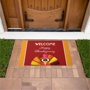 Welcome! Vibrant Thanksgiving Doormat