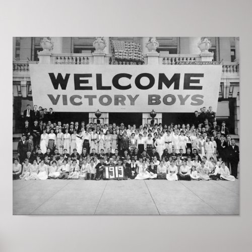 Welcome Victory Boys - WW1 Welcome Home - 1919 Poster