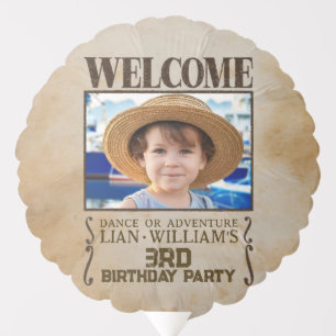 WELCOME wanted poster Pirates QR cords Balloon