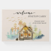 Forest Sketch Cabin Vacation Home Guest Book