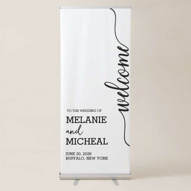 Welcome Wedding Banner  (Front)