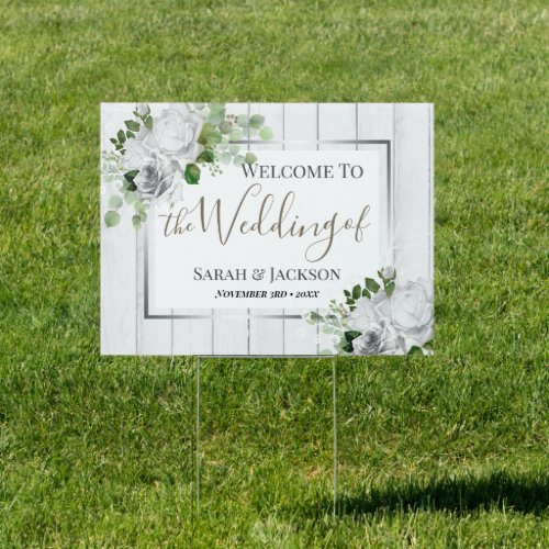 Welcome Wedding Celebration Yard Sign