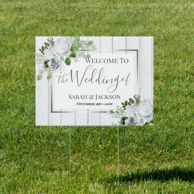 Welcome Wedding Celebration Yard Sign (Insitu)