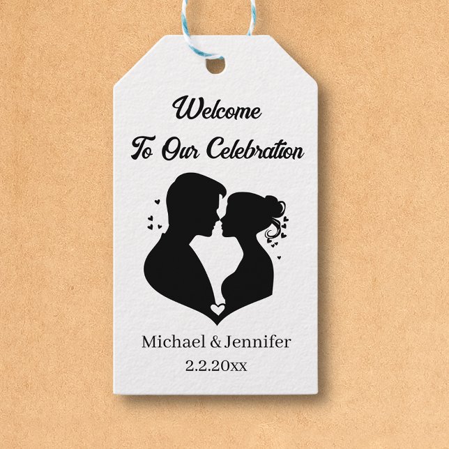 welcome wedding couple illustration  gift tags (Creator Uploaded)