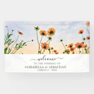 *~* WELCOME Wedding Floral AR9 Poppy Banner