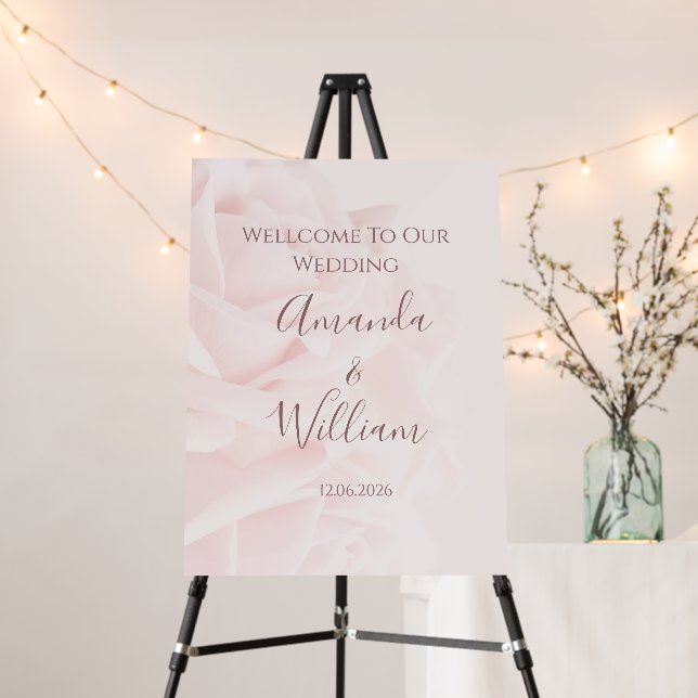 Welcome wedding Foam Board Sign (In Situ (Stand))