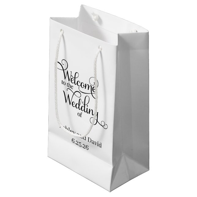Welcome Wedding Gift Bag (Front Angled)
