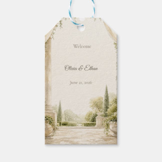 Welcome Wedding Gift Tag