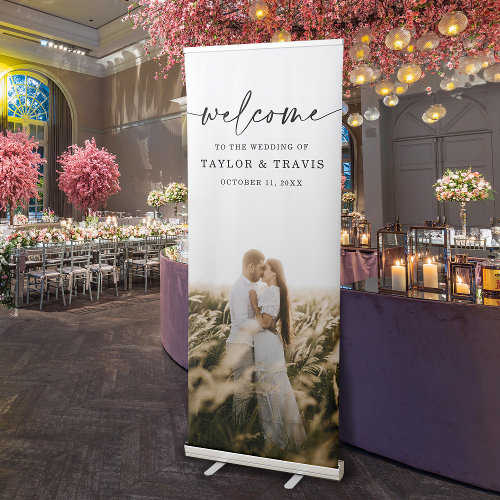 Welcome Wedding Photo Retractable Banner Template