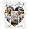 Welcome Wedding Script Heart Shape 9 Photo Collage