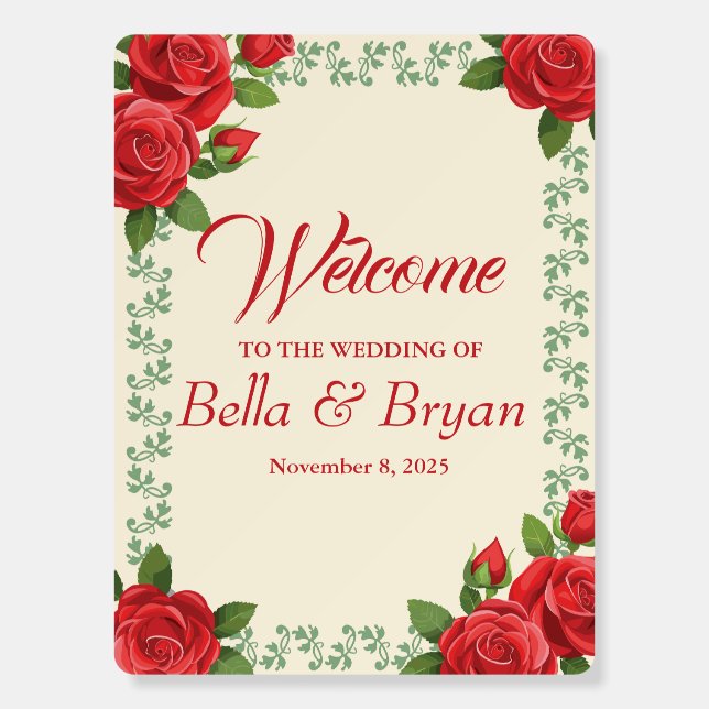 welcome wedding sign (Front)