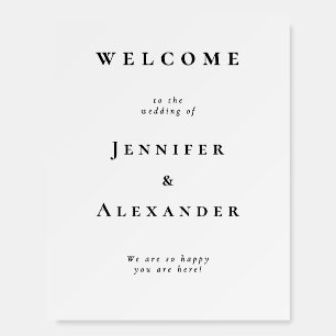 Welcome Wedding Sign Foam Board
