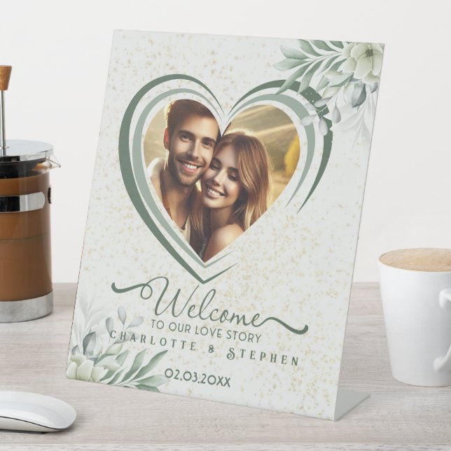 Welcome Wedding Sign Our Love Personalized Photo  (In SItu)