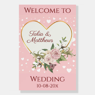 Welcome wedding sign personalized