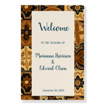 Welcome Wedding Talavera Design Poster