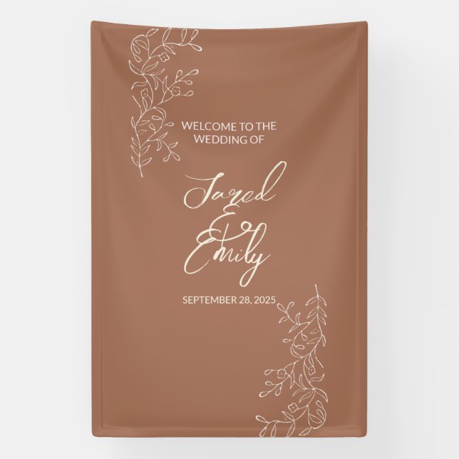 Welcome Wedding Vertical Banner (Vertical)