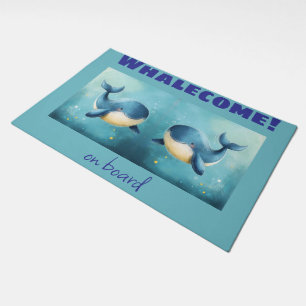 Welcome, Whales, New Home, New Boat, Door Mat
