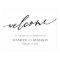 welcome | White Black Calligraphy Simple Wedding