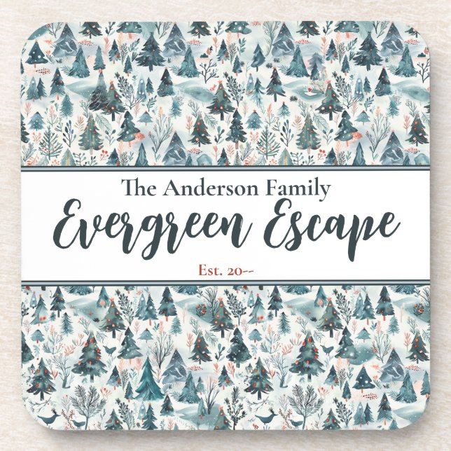 Welcome Winter  Beverage Coaster (Front)