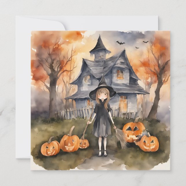 Welcome Witch AI Generated Party Invitation (Front)