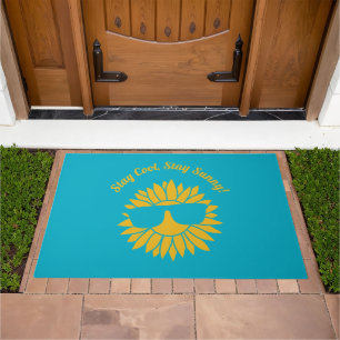 Welcome with Warmth: Stay Cool and Sunny Sunflower Doormat
