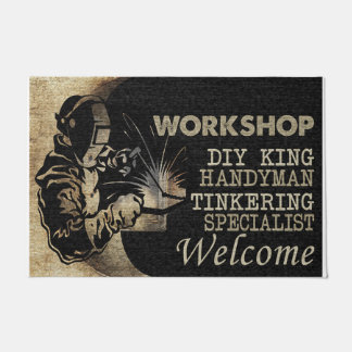 Welcome Workshop DUY King Handyman Doormat