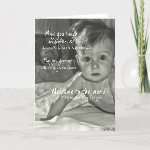WELCOME WORLD Greeting Card