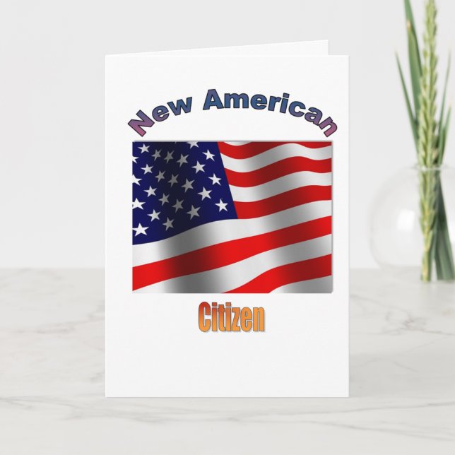 Welcome You In 2022 New American Citizen   Card (Front)
