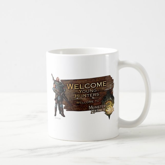 Welcome young hunters, to Monster Hunter Tri! Coffee Mug (Right)