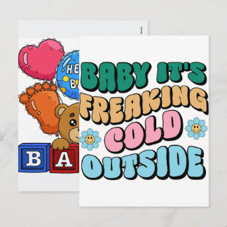 Welcome Your New Baby 2026 Holiday Postcard