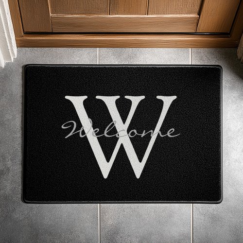 Welcome your own text door mat