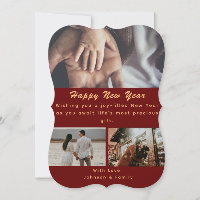 Welcoming baby on new year  (Front)