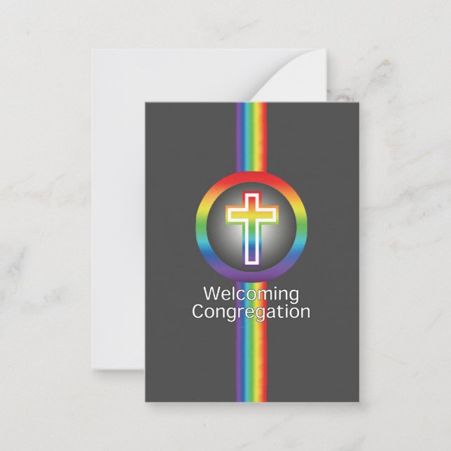 Welcoming Congregation Christianity Note Card (Front)