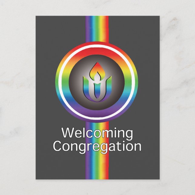 Welcoming Congregation Unitarian Universalism Postcard (Front)