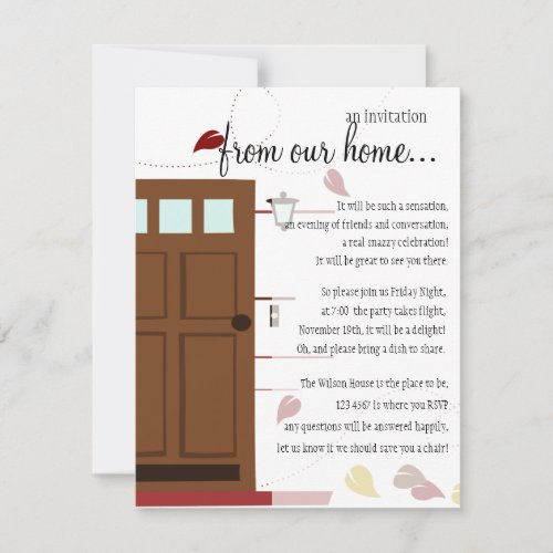 WElcoming Doors Invitation