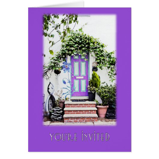 Welcoming Doorway in Purple (Front)