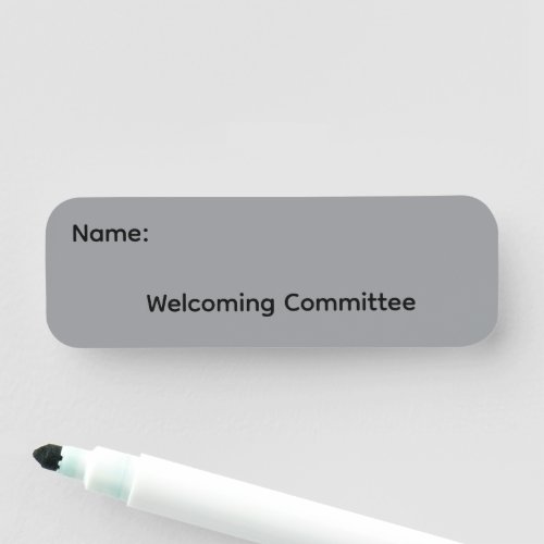 Welcoming Reusable Dry Erase Name Tag Magnetic
