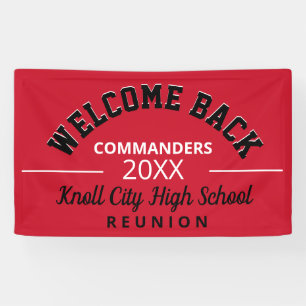 Welcoming School Colors! Class reunion banner