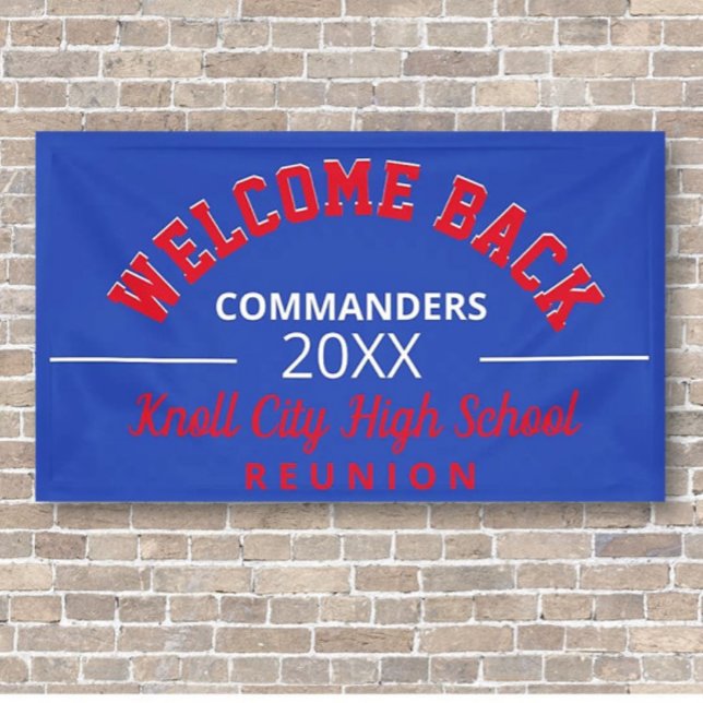 Welcoming School Colors! Class reunion banner (Creator Uploaded)