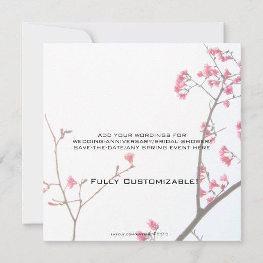 Welcoming Spring/Oriental Zen All-Occasion Flora (Back)