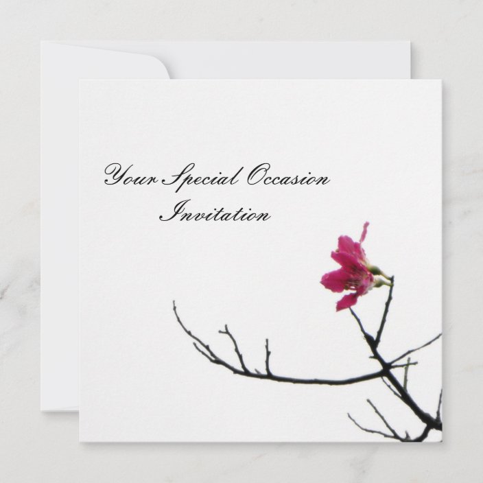 Spring/ Oriental Zen AllOccasion Flora Invitation