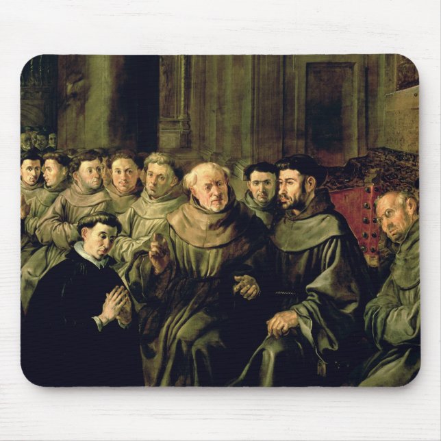 Welcoming St. Bonaventure into the Franciscan Mouse Pad (Front)