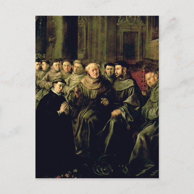 Welcoming St. Bonaventure into the Franciscan Postcard (Front)