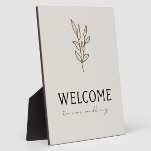 Welcoming Tabletop Plaque with Easel