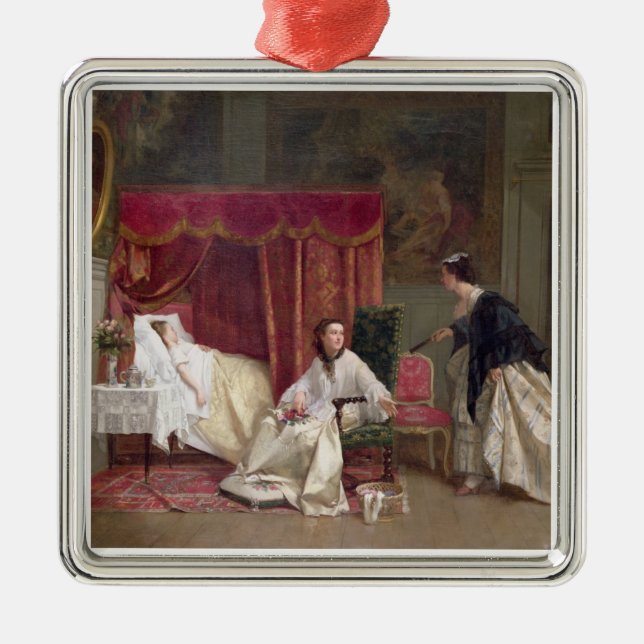 Welcoming the Visitor, 1867 (oil on canvas) Metal Ornament (Front)
